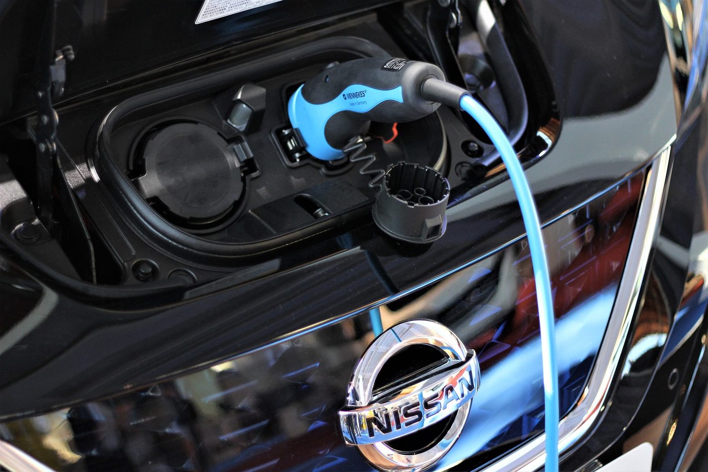 Electric vehicle on charge at home